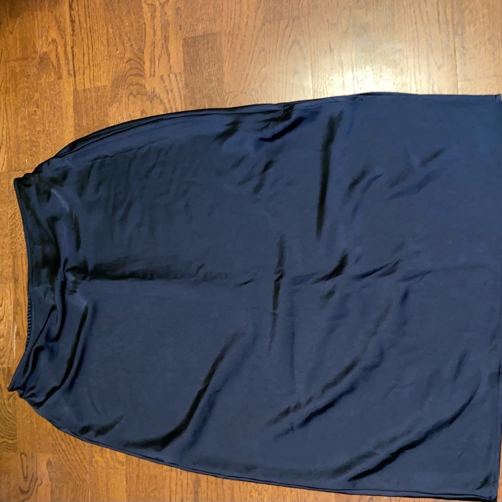 Old Navy Women's Black Midi Slip Skirt